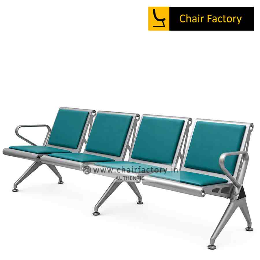 Jarvis 4 Seater Airport Bench with Cushion alternate view